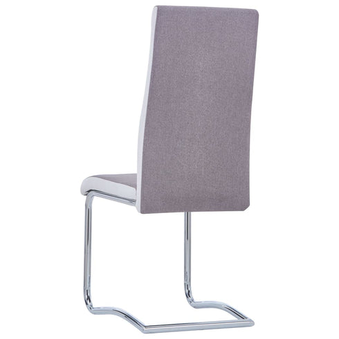 Swen Studio -  Cantilever Dining Chairs 6 pcs Taupe Fabric